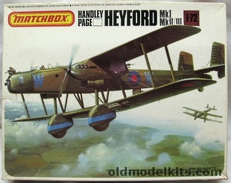 Matchbox 1/72 Handley Page HP-58 Heyford Mk.III - Mk.I and Mk.II, PK605 plastic model kit